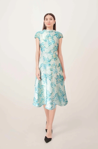 Đầm Gấm Cổ Cao-KTS32703241