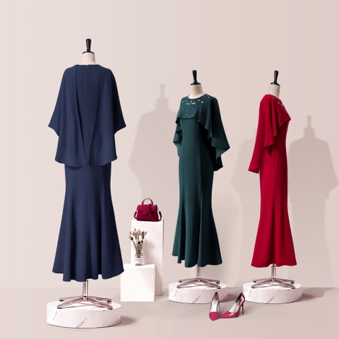 Đầm Katosa Bèo Tay Cánh Tiên 3 Màu-TPSXD030823