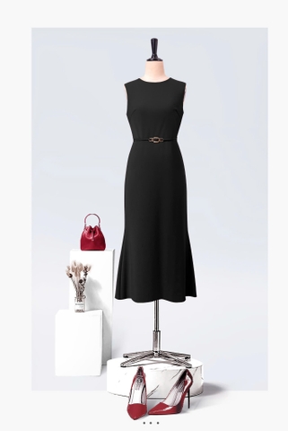 Đầm Katosa Gold Dây Eo-KTS122318