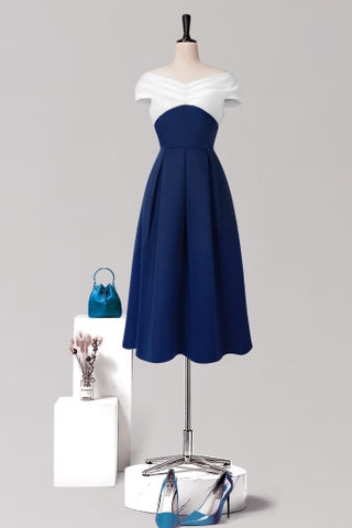 Đầm Katosa Phối Eo Trễ Vai-KTS3D151123