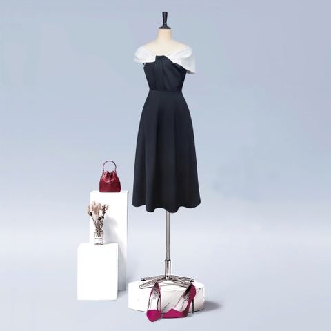 Đầm Katosa Trễ Vai Xếp Ly-KTS3260320244