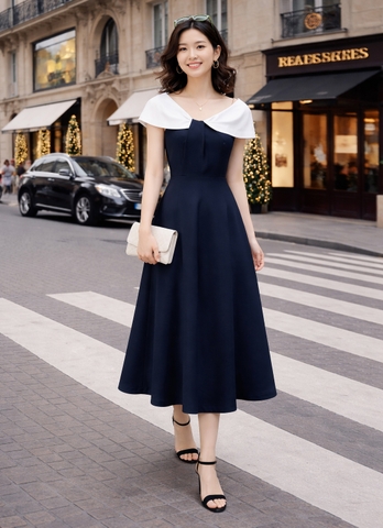 Đầm Katosa Trễ Vai Xếp Ly-KTS3260320244