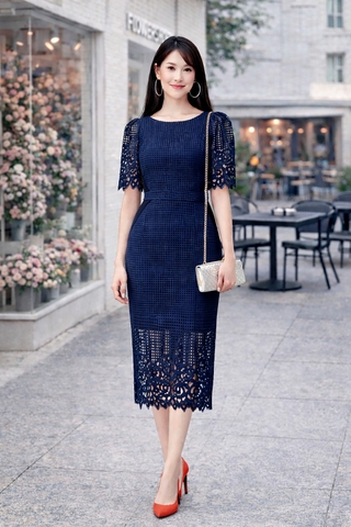 Đầm Katosa Ren Chân Bông-KTS30905245