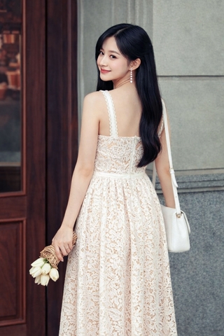 Đầm Mentosa 2 Dây Tùng Xòe-MTS31511244