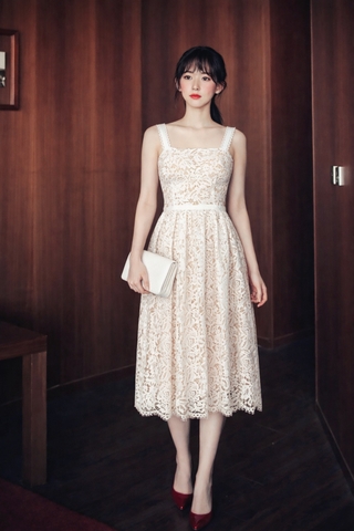 Đầm Mentosa 2 Dây Tùng Xòe-MTS31511244