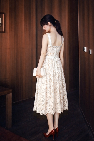 Đầm Mentosa 2 Dây Tùng Xòe-MTS31511244