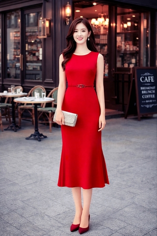 Đầm Katosa Gold Dây Eo-KTS122318