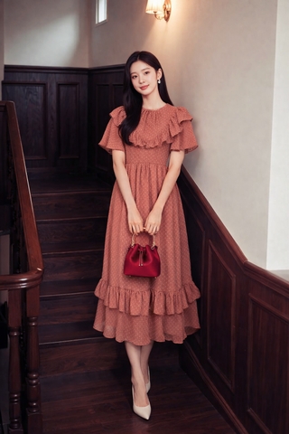 Đầm Katosa Voan Hạt Phối Bèo 2 Màu-KTS32102244