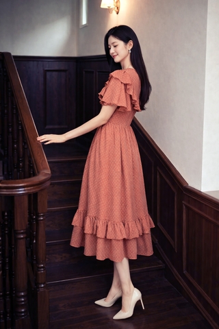 Đầm Katosa Voan Hạt Phối Bèo 2 Màu-KTS32102244