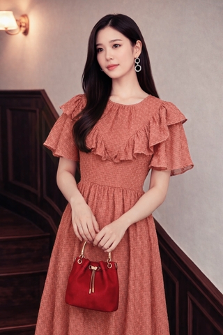 Đầm Katosa Voan Hạt Phối Bèo 2 Màu-KTS32102244