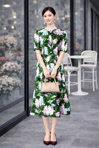 Đầm Katosa Tay Ngắn Đuôi Cá-KTS220712