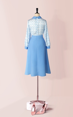 Đầm Katosa Tay Dài Dáng Xòe-KTS222712