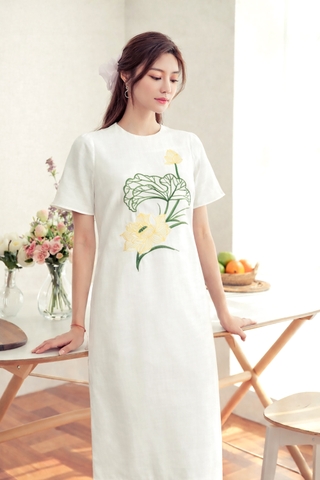 Đầm Katosa Bạch Liên 2 Màu-KTS3120425