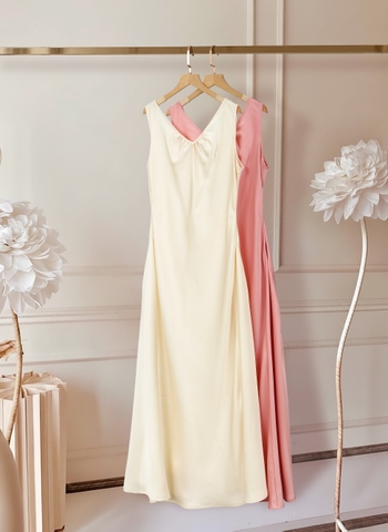 Đầm Lụa Mentosa Dài Dáng Slip 2 Màu-DLMTS271025L1