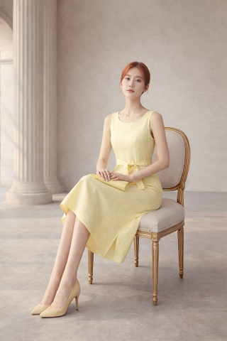 Đầm Mentosa Linen Thắt Eo-DMTS051125L1