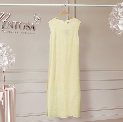 Đầm Mentosa Linen Thắt Eo-DMTS051125L1
