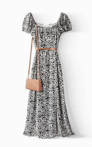 Đầm Suông Xẻ Tà PMC Vnxk Nhiều Màu-TPSRFXT323