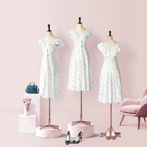 Đầm Katosa Tay Bèo-TPSXD280623