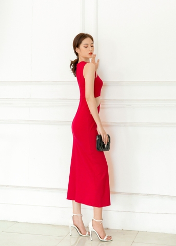 Đầm Mentosa Dạ Hội Sát Nách Phối Lưới - K1M11150120