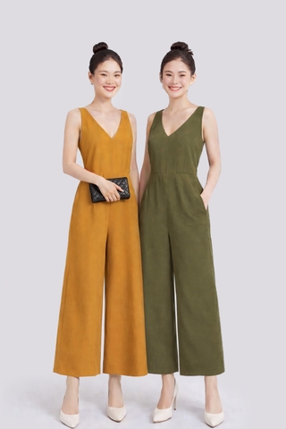 Jumpsuit Cổ Tim Sát Nách-KTS231106