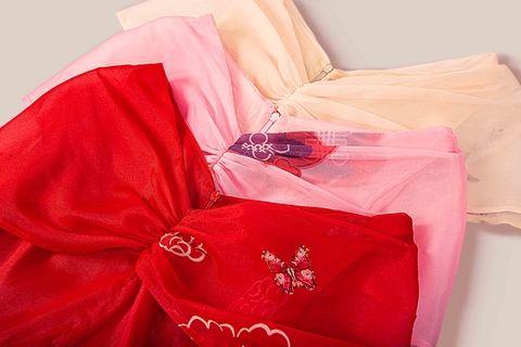 Áo Dài Mentosa Xuân Thì 3 Màu-MTS3214112404