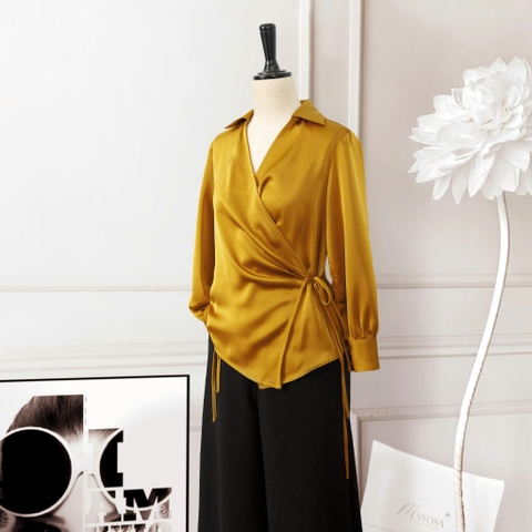 Áo Lụa Grape Nữ Tính Mentosa 2 Màu-AMTS081225L1