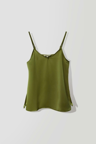 Áo Lụa Hai Dây Cổ Chữ V Mentosa 4 Màu-AMTS021025L1