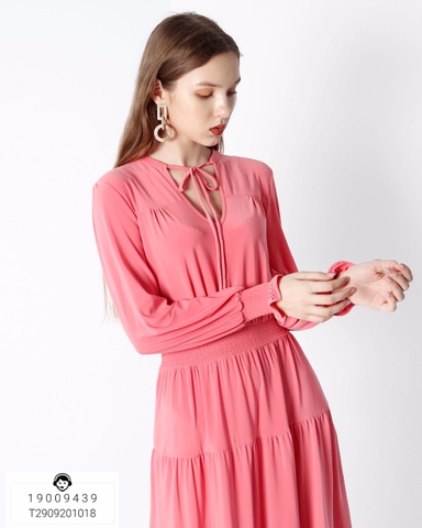 Đầm Thun Michael Tay Dài Chạy Smocking Tay + Eo - T2909201018