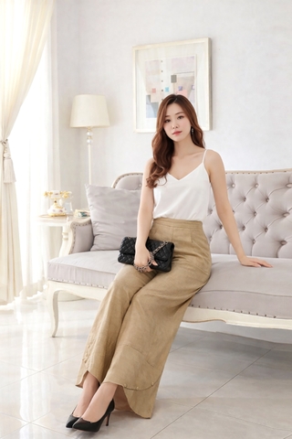 Quần Mentosa Lai Chéo Nút-QMTS130925L1