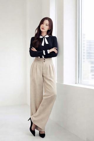 Quần Mentosa Xếp Ly Lưng Kiểu-QMTS030925L1