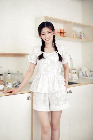 Set Katosa Organza Tơ Hoa-KTS32102242