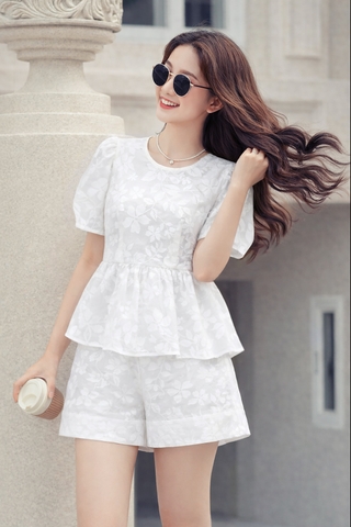 Set Katosa Organza Tơ Hoa-KTS32102242