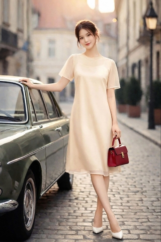 Set Đầm Tơ Mây Mentosa-DMTS231025L1