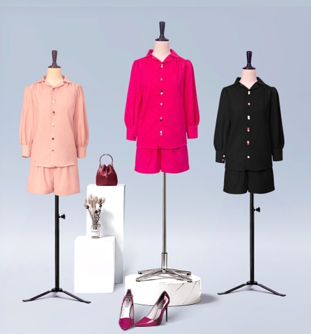 Sét Katosa Sơ Mi Nút Đôi 3 Màu-KTS32603202458