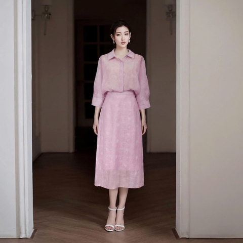 Set Áo Sơ Mi Chân Váy Mentosa-SMTS210825L1