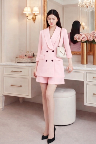 Set Katosa Blazer Shawl 2 Màu-KTS32402251