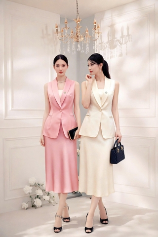 Set Vest Lụa Mentosa 2 Màu-SMTS230825H1