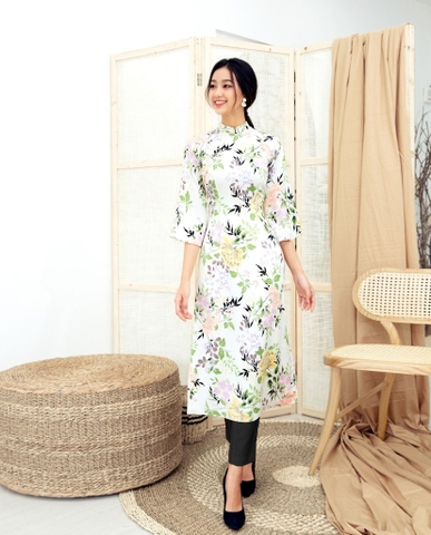 Bộ Áo Dài Cách Tân 2019 Mentosa - Swmsh120118Av