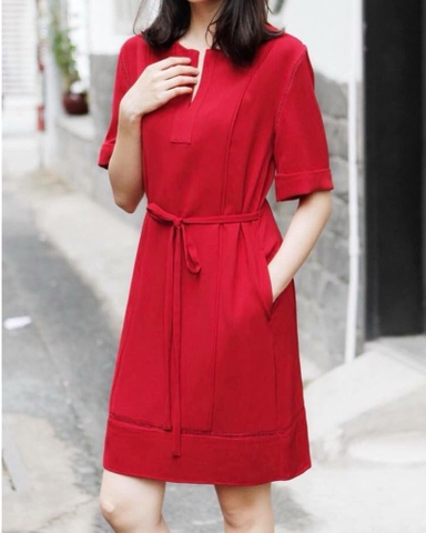 Đầm Nautica Tay Con Phối Ren -T2107110818