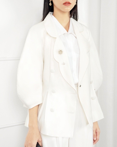 Set Bộ Mango Cổ Vest Tay Bí Quần Short - K1M1241220