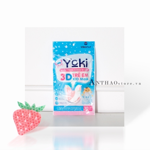 Set 5 Gói Khẩu Trang Yoki Trẻ Em từ 1 đến 3t (50 cái)-TYKTB032225