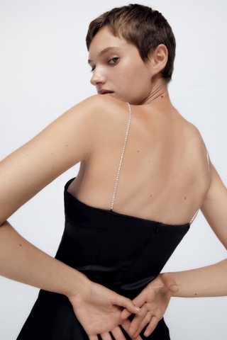 Đầm Dây Đính Đá Vnxk ZR 2 Màu-TPSRFDD022