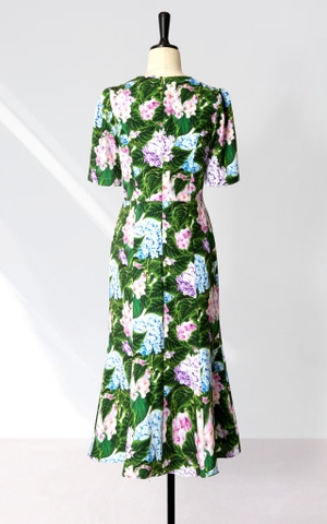 Đầm Katosa Tay Ngắn Đuôi Cá-KTS220712