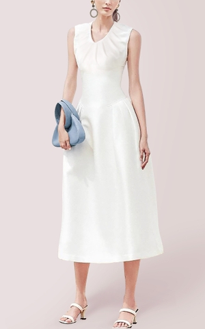 Đầm Katosa Sát Nách Cổ Tim 1 Màu-KTS230701