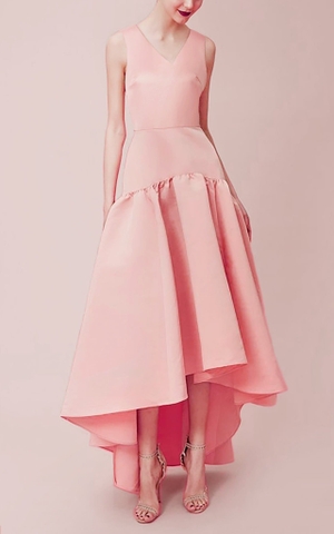 Đầm Katosa SN Cổ Tim Tùng Kết Bèo-KTS230801