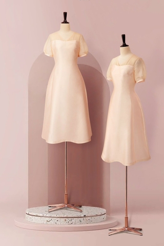 Đầm Katosa Cổ Tim Tay Lỡ Dáng Xòe-KTS221912