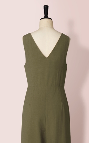 Jumpsuit Cổ Tim Sát Nách-KTS231106