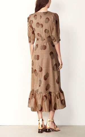 Đầm Katosa Họa Tiết Caro Tròn-TPSXD110723