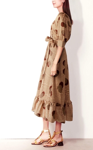 Đầm Katosa Họa Tiết Caro Tròn-TPSXD110723