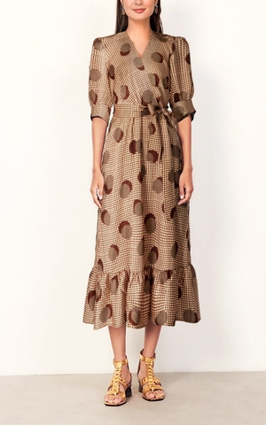 Đầm Katosa Họa Tiết Caro Tròn-TPSXD110723